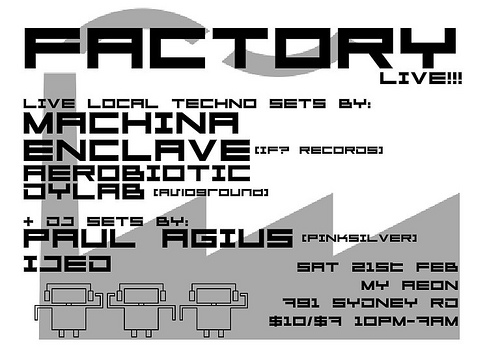 Factory Live Flyer